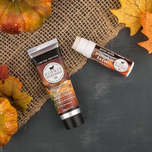 Dionis Goat Milk Caramel Pumpkin Spice Hand Cream & Pumpkin Latte Lip Balm Set - görsel 10