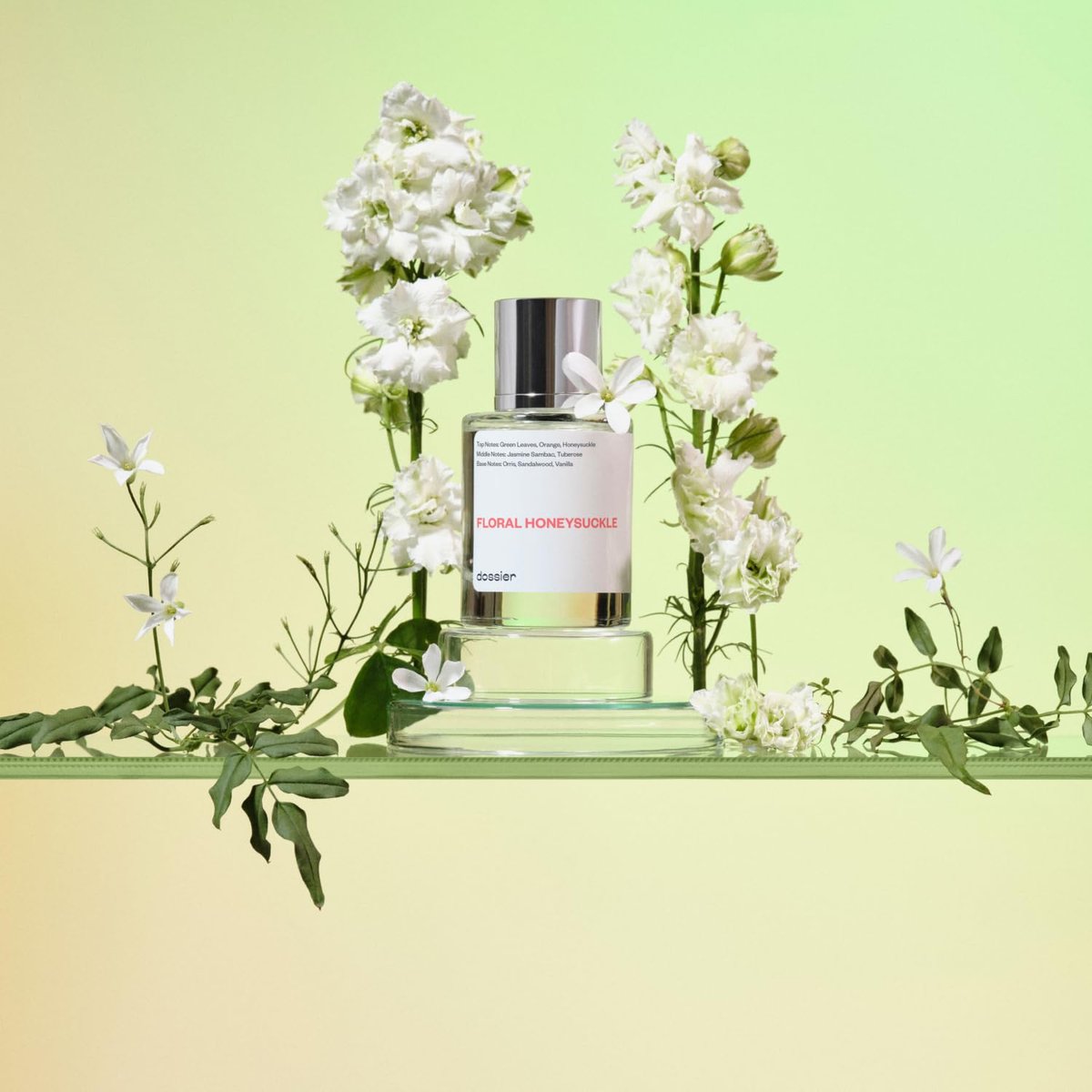 Dossier Floral Honeysuckle Eau de Parfum – Inspired by G.Bloom – Vegan & Paraben-Free Perfume for Women, 1.7 oz (50ml) Avelisse
