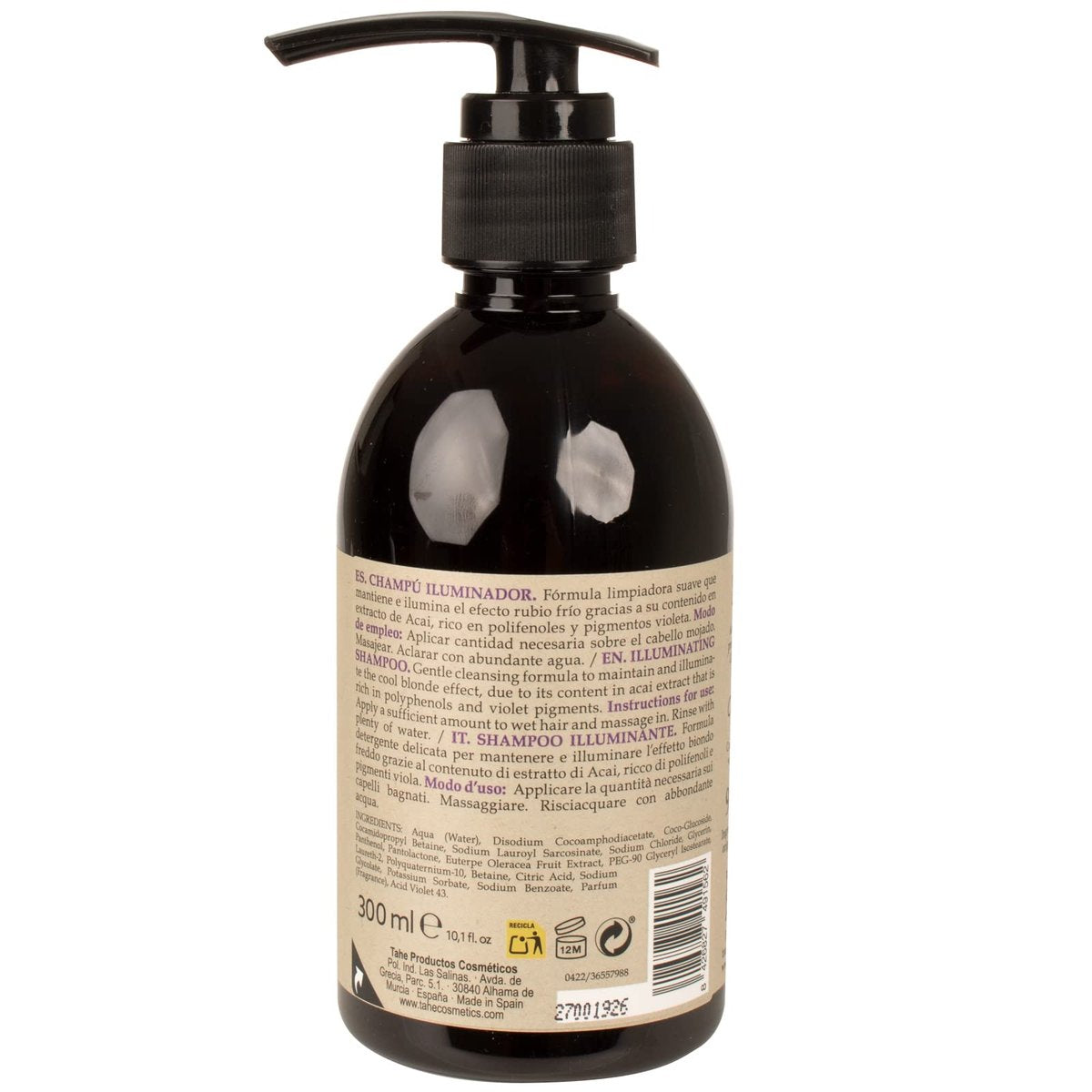 Tahe Organic Care Illuminating Shampoo Cool Blonde Effect - 300ml - görsel 3
