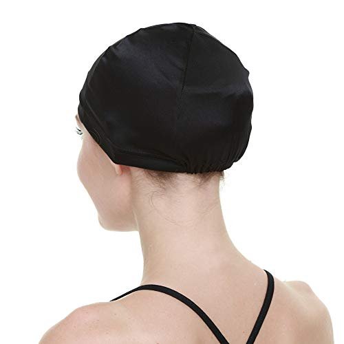 FocusCare 100% Mulberry Silk Wig Cap – Black, Elastic Band for Hair Loss, Cancer Patients, Bald Women Avelisse
