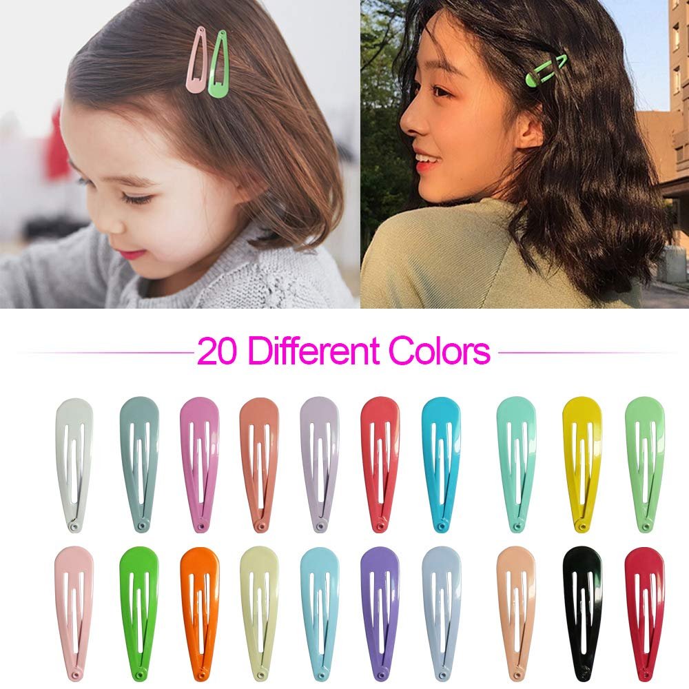 JIARON 80PCS Hair Clips - 2 Inch Non-Slip Metal Hair Barrettes for Girls, Kids, Baby, and Women (20 Colors) - görsel 5