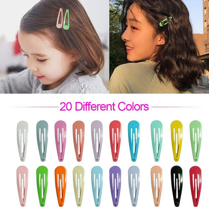JIARON 80PCS Hair Clips - 2 Inch Non-Slip Metal Hair Barrettes for Girls, Kids, Baby, and Women (20 Colors)