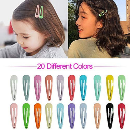 JIARON 80PCS Hair Clips - 2 Inch Non-Slip Metal Hair Barrettes for Girls, Kids, Baby, and Women (20 Colors)