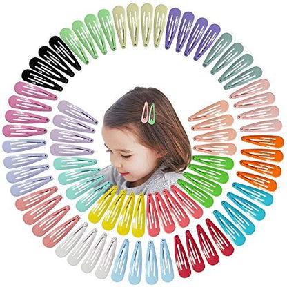 JIARON 80PCS Hair Clips - 2 Inch Non-Slip Metal Hair Barrettes for Girls, Kids, Baby, and Women (20 Colors)