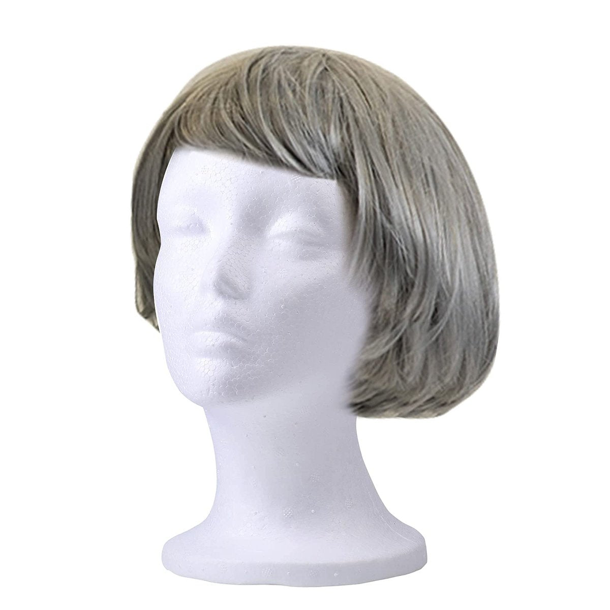Foraineam 2 Pack Foam Wig Display Stand – Female Mannequin Wig Holder, White Foam Heads for Glasses, Mask, Hat, and Hairpieces Avelisse