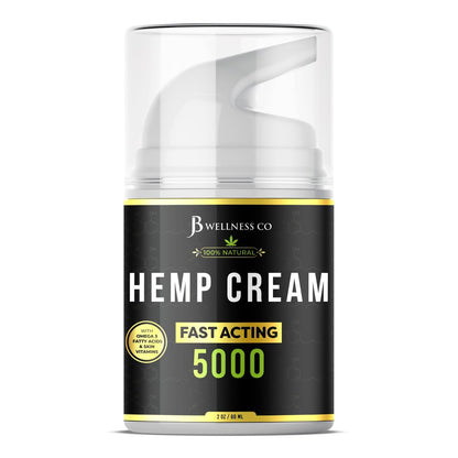JB Wellness Co Hemp Cream 4oz 2-Pack with Neem, MSM, Turmeric, Emu Oil, Menthol, Aloe Avelisse