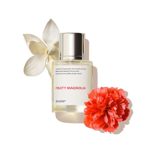 Dossier Fruity Magnolia Eau de Parfum – Inspired by Bright Crystal – Vegan, Paraben-Free Perfume for Women (1.7 oz) Avelisse