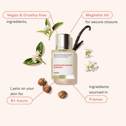 Dossier Gourmand Orange Blossom Eau de Parfum – Inspired by La Vie Est Belle – 1.7 Fl Oz (50ml) – Vegan & Paraben-Free Women's Luxury Scent Avelisse