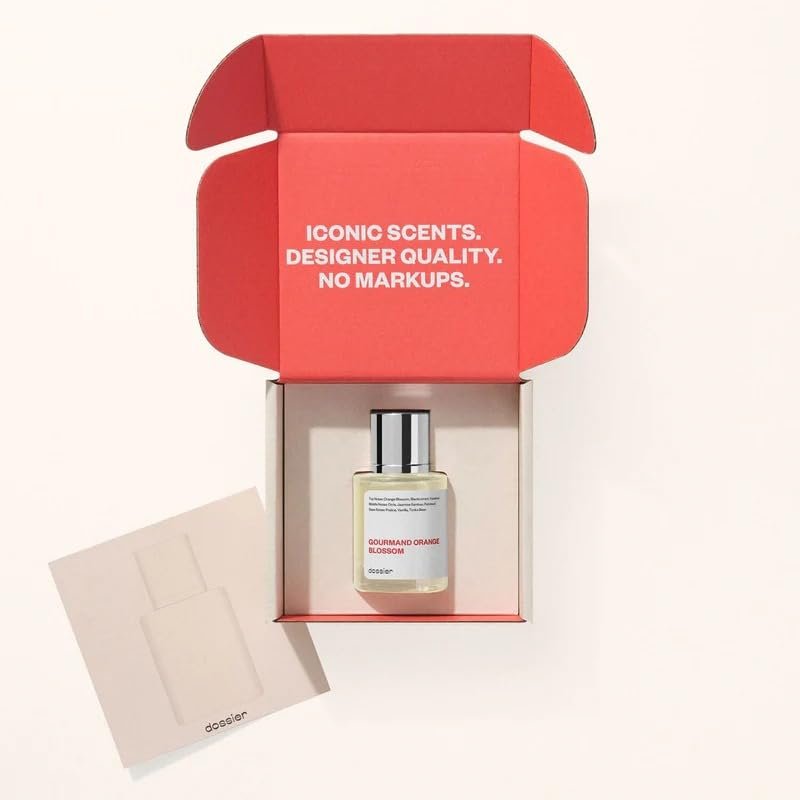 Dossier Gourmand Orange Blossom Eau de Parfum – Inspired by La Vie Est Belle – 1.7 Fl Oz (50ml) – Vegan & Paraben-Free Women's Luxury Scent Avelisse