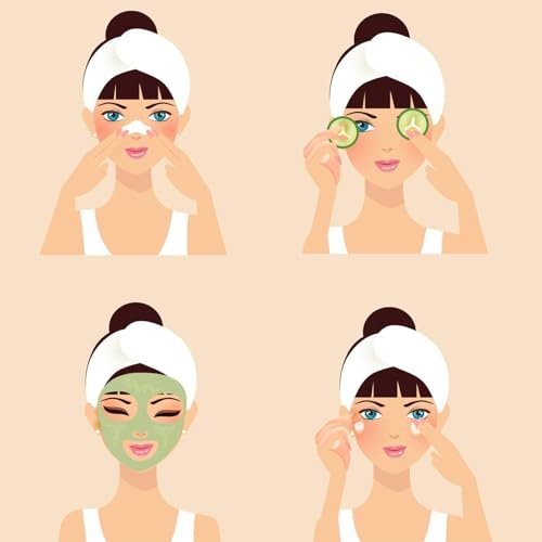 Tatibana White Elastic Terry Cloth Spa Headband - 8 Pack Facial Head Wrap Band, Washable Makeup Headband with Magic Tape Avelisse