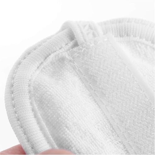 Tatibana White Elastic Terry Cloth Spa Headband - 8 Pack Facial Head Wrap Band, Washable Makeup Headband with Magic Tape Avelisse