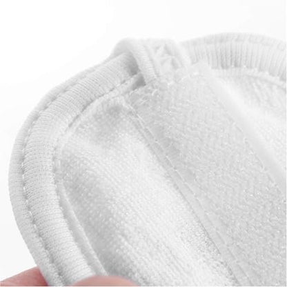 Tatibana White Elastic Terry Cloth Spa Headband - 8 Pack Facial Head Wrap Band, Washable Makeup Headband with Magic Tape Avelisse