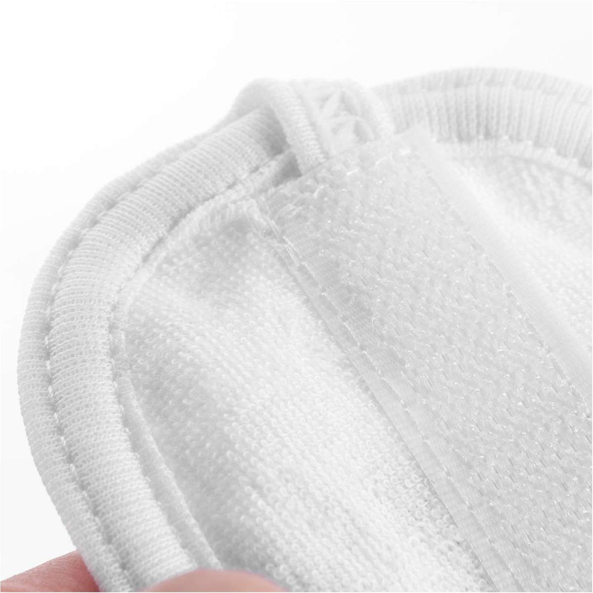 Tatibana White Elastic Terry Cloth Spa Headband - 8 Pack Facial Head Wrap Band, Washable Makeup Headband with Magic Tape Avelisse