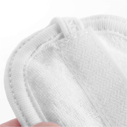 Tatibana White Elastic Terry Cloth Spa Headband - 8 Pack Facial Head Wrap Band, Washable Makeup Headband with Magic Tape Avelisse