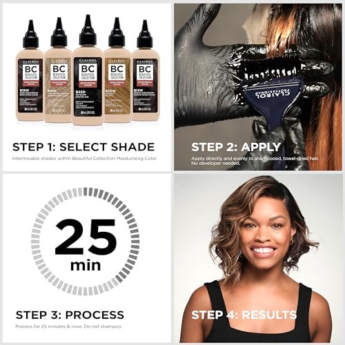 Clairol Professional Beautiful Collection Hair Color - 17W Rosewood Brown (3 oz) - görsel 8