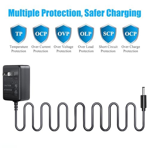SoulBay 4.2V Charger Cord for Wahl Trimmer Clipper 9818 9818L 9854L WNT-8 WNT-9 9864 9876L 9880L 9888L Lithium Ion Beard Shaver Groomer S003HU0420060 S004mu0400090 Class 2 Power Supply Replacement Avelisse