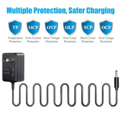 SoulBay 4.2V Charger Cord for Wahl Trimmer Clipper 9818 9818L 9854L WNT-8 WNT-9 9864 9876L 9880L 9888L Lithium Ion Beard Shaver Groomer S003HU0420060 S004mu0400090 Class 2 Power Supply Replacement Avelisse