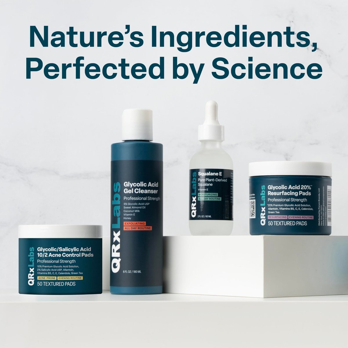 QRxLabs Glycolic Acid Toner - 10% Glycolic Acid Exfoliant with Salicylic Acid - Hydrating Face Exfoliator - Pore Toner & BHA Liquid Exfoliant with Witch Hazel - 6 Fl Oz Avelisse