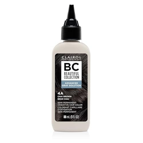 Clairol Professional Beautiful Collection Advanced Gray Solutions Semi-Permanent Hair Color, 4A Chai Brown, 3 oz - görsel 2