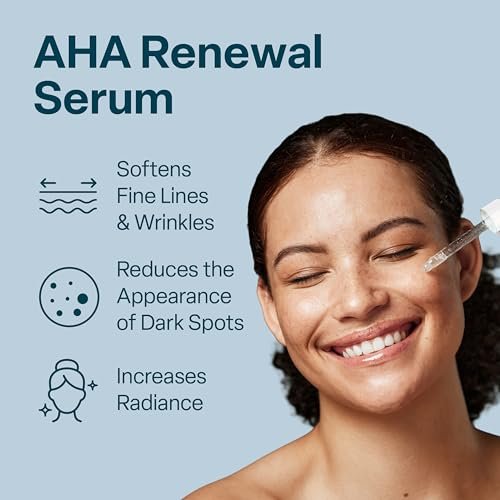 QRxLabs 15% Glycolic Acid Renewal Serum – Exfoliating AHA Serum for Smoother, Brighter Skin – 1 Fl Oz Avelisse