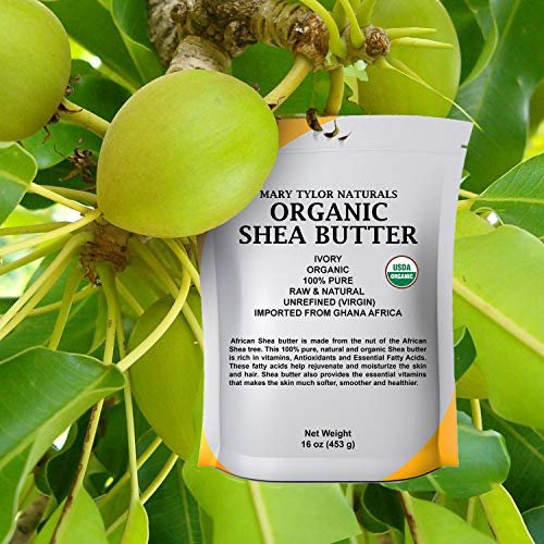 Organic Shea Butter 1 lb - Raw, Unrefined, Ivory from Ghana - Mary Tylor Naturals - görsel 4