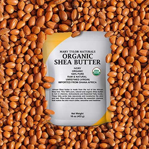Organic Shea Butter 1 lb - Raw, Unrefined, Ivory from Ghana - Mary Tylor Naturals - görsel 8