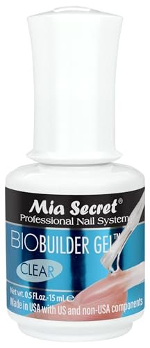 Mia Secret Clear Brush-On Nail Sculpting Gel - Builder Gel for Nail Extensions & Natural Nails (0.5 oz) Avelisse