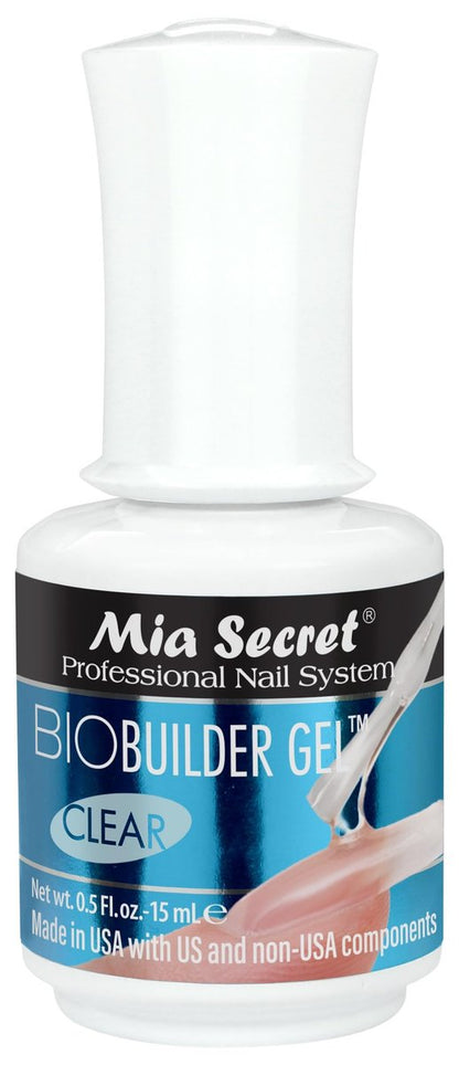 Mia Secret Clear Brush-On Nail Sculpting Gel - Builder Gel for Nail Extensions & Natural Nails (0.5 oz) Avelisse