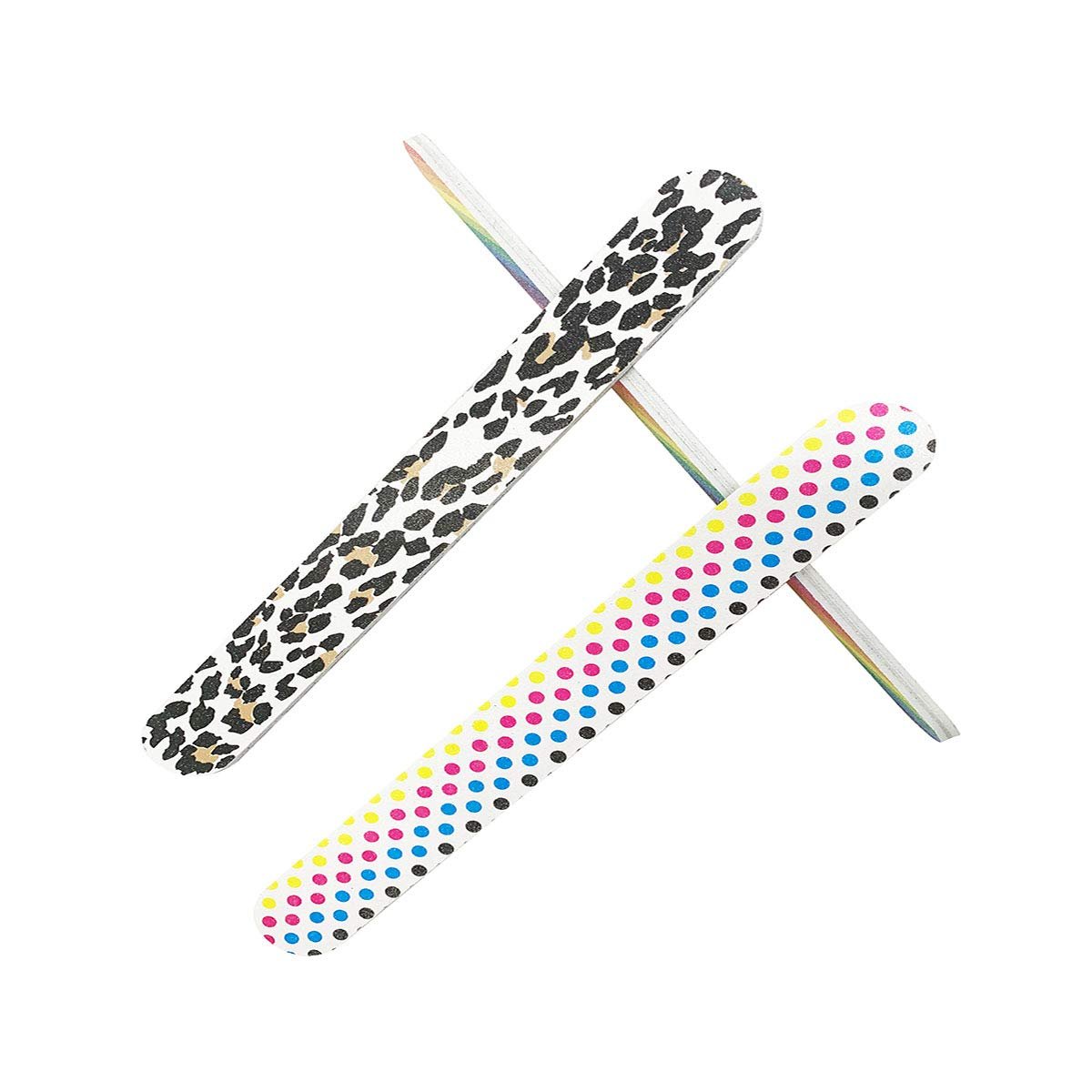 HeeYaa 10-Piece Professional Double-Sided 100/180 Grit Nail Files & Buffers - Colorful Emery Boards for Manicure & Pedicure - görsel 5