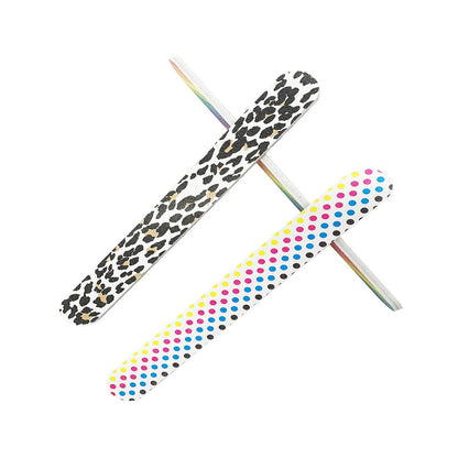 HeeYaa 10-Piece Professional Double-Sided 100/180 Grit Nail Files & Buffers - Colorful Emery Boards for Manicure & Pedicure