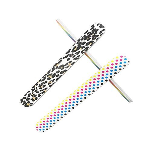 HeeYaa 10-Piece Professional Double-Sided 100/180 Grit Nail Files & Buffers - Colorful Emery Boards for Manicure & Pedicure - görsel 6