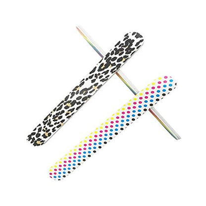 HeeYaa 10-Piece Professional Double-Sided 100/180 Grit Nail Files & Buffers - Colorful Emery Boards for Manicure & Pedicure