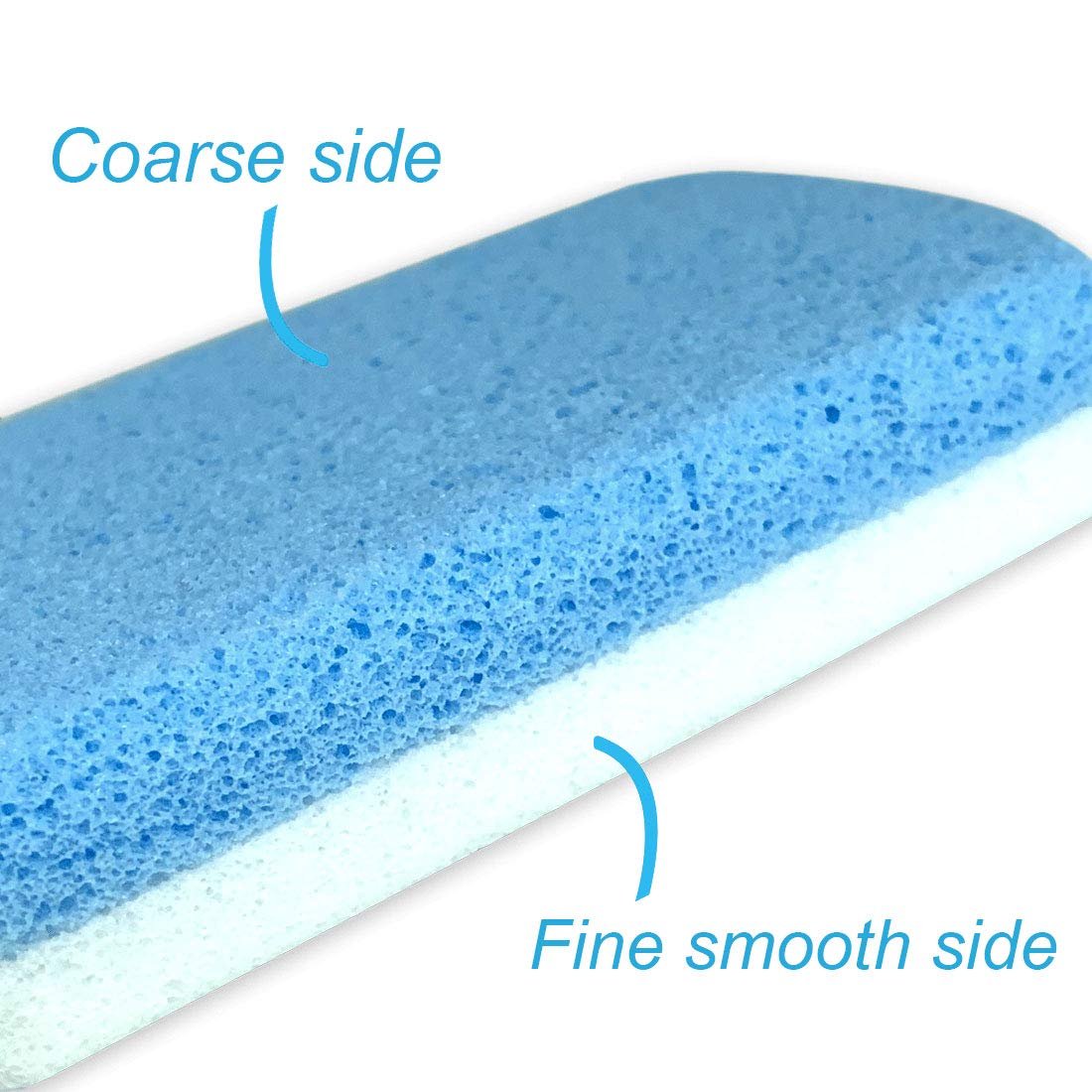 Maryton Glass Pumice Stone for Feet - Callus Remover & Foot Scrubber, Pedicure Exfoliator Tool (Pack of 2, Blue) - görsel 7