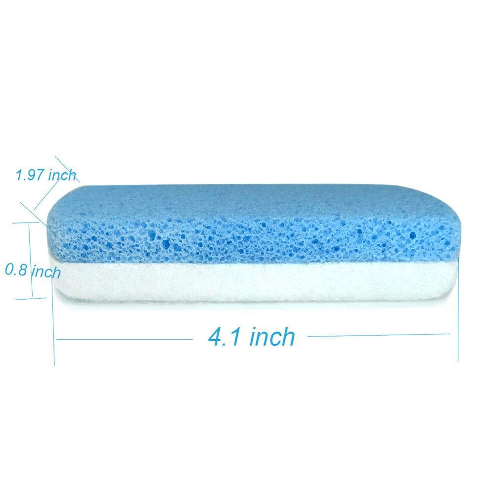 Maryton Glass Pumice Stone for Feet - Callus Remover & Foot Scrubber, Pedicure Exfoliator Tool (Pack of 2, Blue) - görsel 5