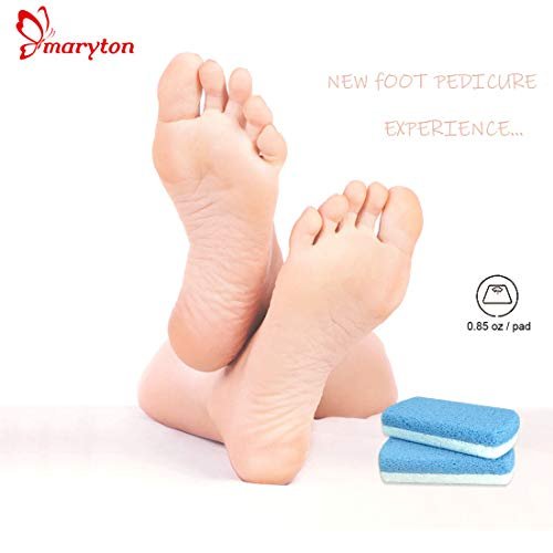 Maryton Glass Pumice Stone for Feet - Callus Remover & Foot Scrubber, Pedicure Exfoliator Tool (Pack of 2, Blue) - görsel 14