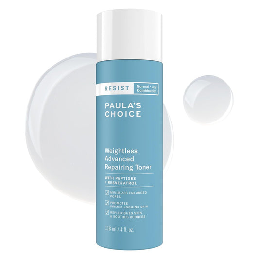 Paula's Choice Resist Weightless Advanced Repairing Face Toner with Niacinamide & Hyaluronic Acid for Normal, Combination, Oily Skin - Fragrance Free, 4 oz Avelisse