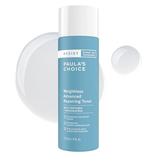 Paula's Choice Resist Weightless Advanced Repairing Face Toner with Niacinamide & Hyaluronic Acid for Normal, Combination, Oily Skin - Fragrance Free, 4 oz Avelisse