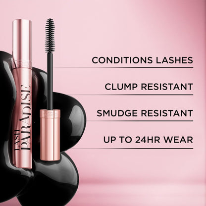 L'Oreal Paris Voluminous Lash Paradise Mascara, Washable Black, 0.28 Fl Oz (Pack of 2) Avelisse