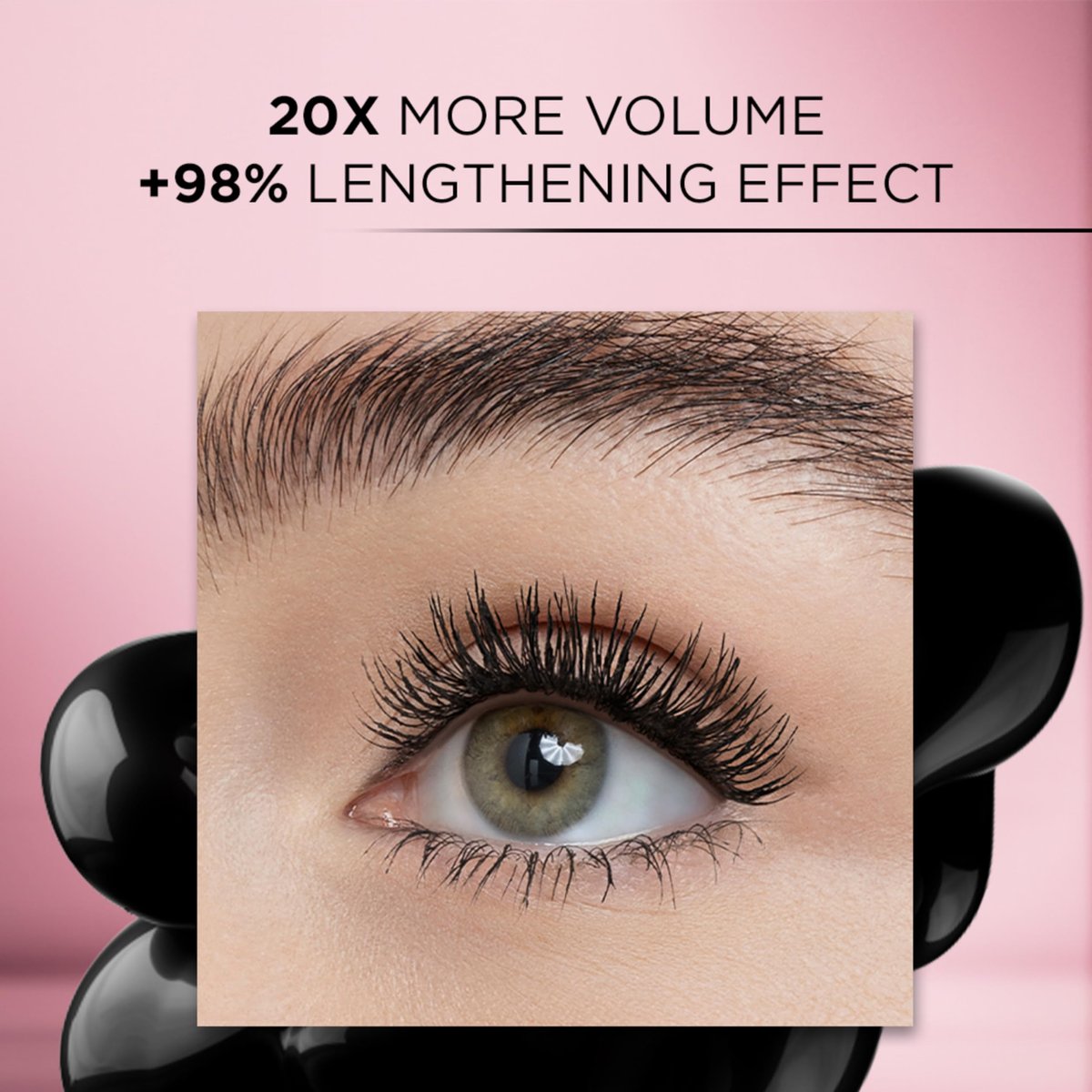 L'Oreal Paris Voluminous Lash Paradise Mascara, Washable Black, 0.28 Fl Oz (Pack of 2) Avelisse