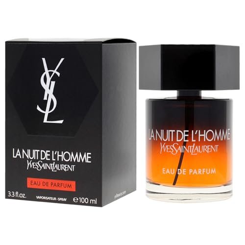 Yves Saint Laurent La Nuit De L'Homme Eau de Parfum, 3.3 Fl Oz - Intense & Seductive Men's Fragrance Avelisse