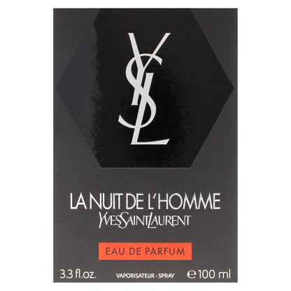 Yves Saint Laurent La Nuit De L'Homme Eau de Parfum, 3.3 Fl Oz - Intense & Seductive Men's Fragrance Avelisse