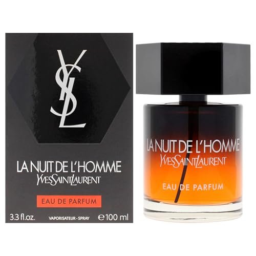 Yves Saint Laurent La Nuit De L'Homme Eau de Parfum, 3.3 Fl Oz - Intense & Seductive Men's Fragrance Avelisse