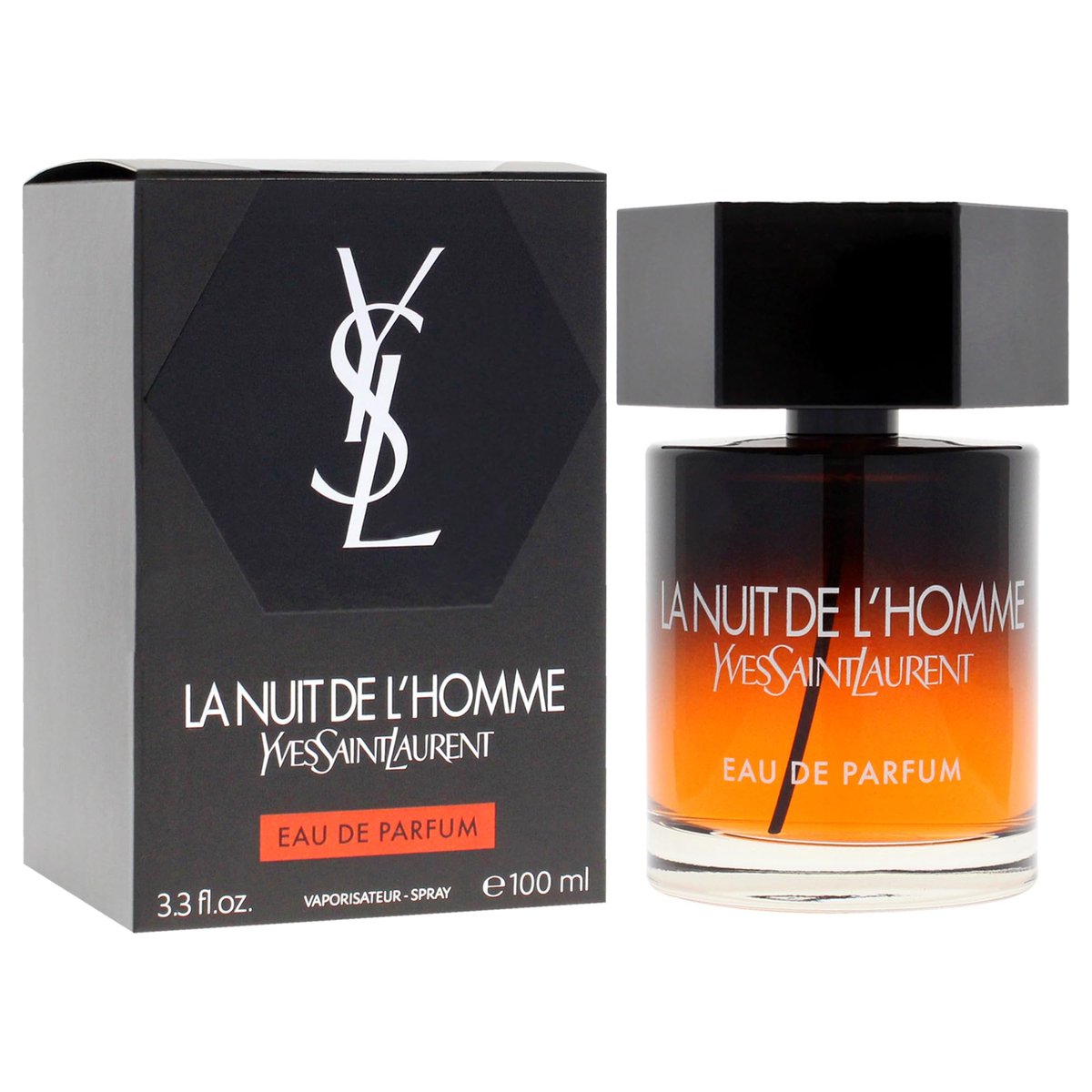 Yves Saint Laurent La Nuit De L'Homme Eau de Parfum, 3.3 Fl Oz - Intense & Seductive Men's Fragrance Avelisse