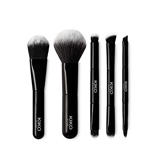 KIKO Milano Travel Brush Set – 5 Professional Brushes in Travel Pouch - görsel 4