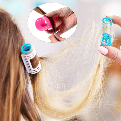Blulu 72-Piece Multicolor Magnetic Rollers Set - 54 Hair Rollers, 18 Duck Teeth Bows, and Hair Clips for Voluminous Curls Avelisse