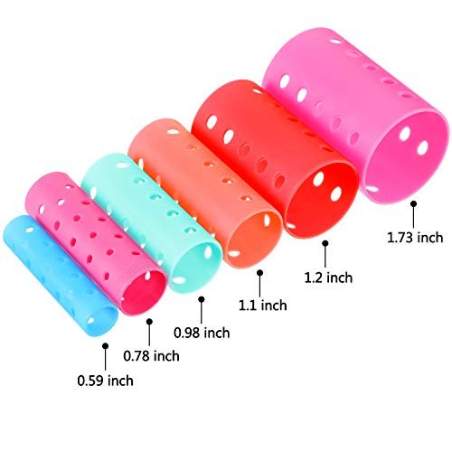 Blulu 72-Piece Multicolor Magnetic Rollers Set - 54 Hair Rollers, 18 Duck Teeth Bows, and Hair Clips for Voluminous Curls Avelisse