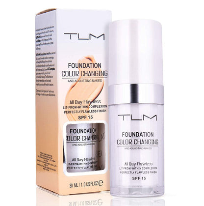 KOSIMI TLM Color Changing Foundation – 30ml White Liquid Base That Matches Your Skin Tone