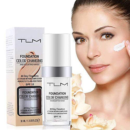KOSIMI TLM Color Changing Foundation – 30ml White Liquid Base That Matches Your Skin Tone