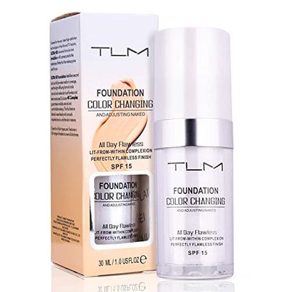 KOSIMI TLM Color Changing Foundation – 30ml White Liquid Base That Matches Your Skin Tone