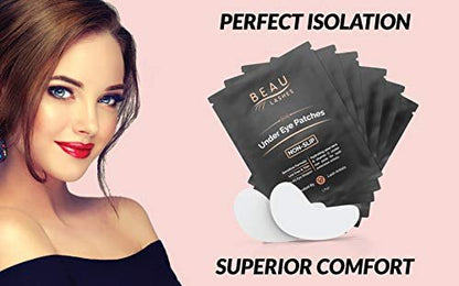 100 Pairs Under Eye Pads for Lash Extensions - Lint Free Hydrogel Eye Patches with Vitamin C & Aloe Vera for Eyelash Extension & Lash Lift - Professional Esthetician Gel Undereye Eyepads Avelisse